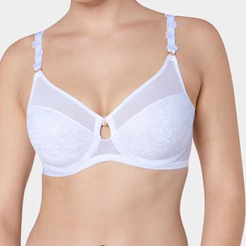 Купить Бюстгальтер Triumph Wild Rose Florale W01 Белый распродажа сток Киев Украина