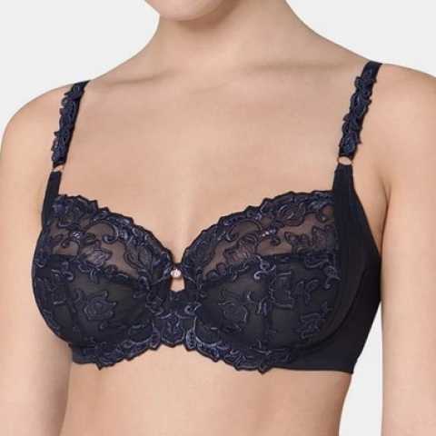 Купить Бюстгальтер Triumph Florale Iris W Черный распродажа сток Киев Украина