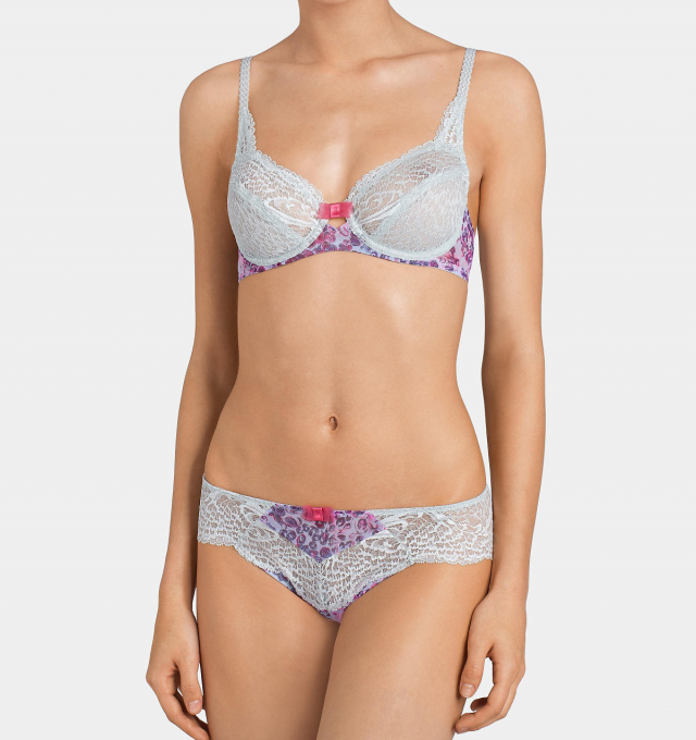 Купить Бюстгальтер Triumph Amourette Spotlight Floral W Серый распродажа сток Киев Украина