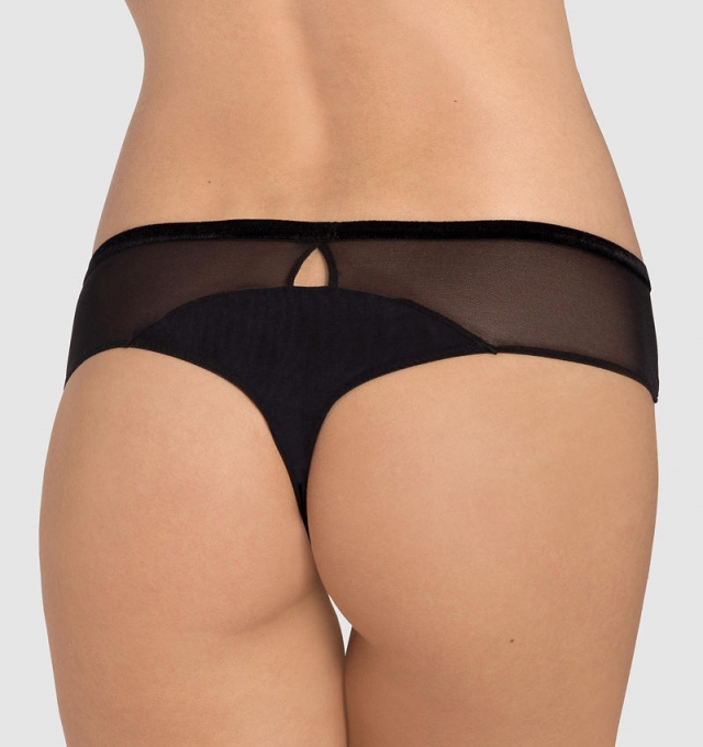 Купить Трусики Triumph Enchanted Spotlight Hipster String Черный распродажа сток Киев Украина