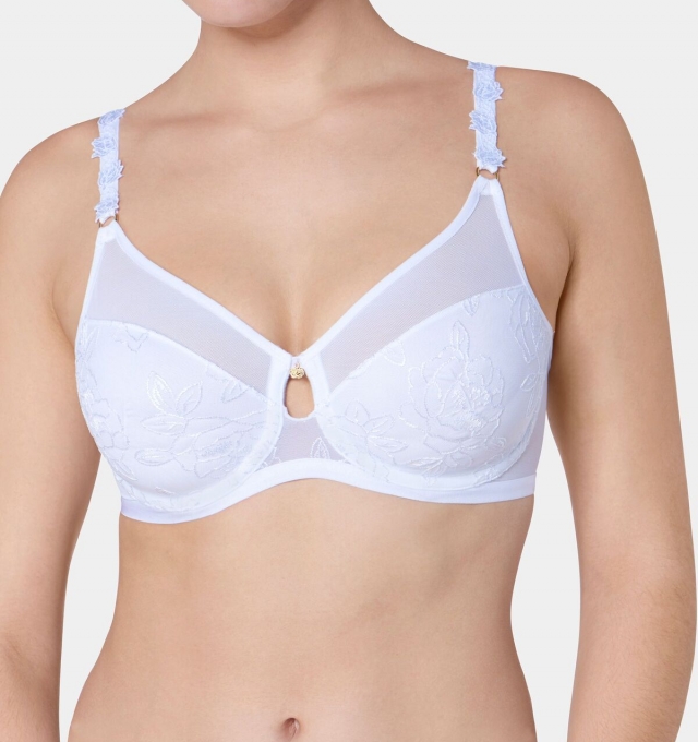 Купить Бюстгальтер Triumph Wild Rose Florale W01 Белый распродажа сток Киев Украина