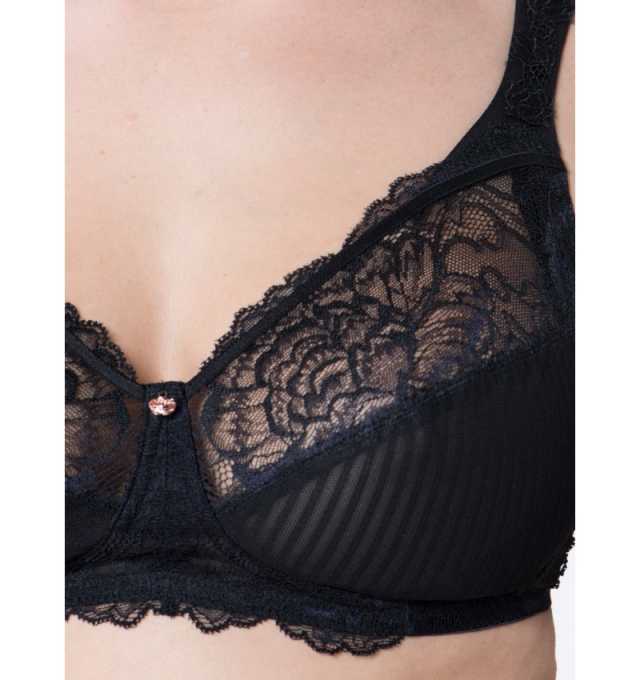 Купить Бюстгальтер Triumph Peony Florale N Черный распродажа сток Киев Украина