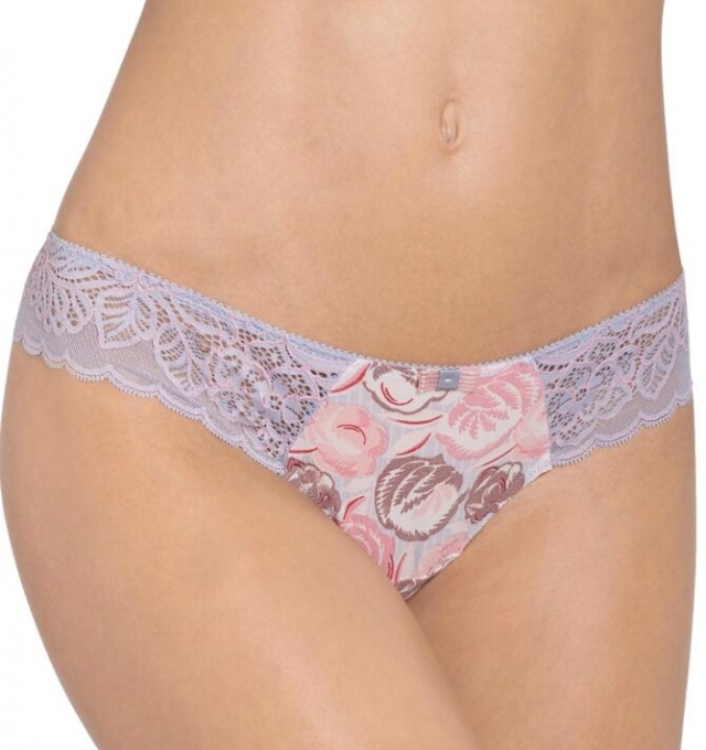 Купить Трусики Triumph Amourette Spotlight Bloom Hipster String Серый распродажа сток Киев Украина