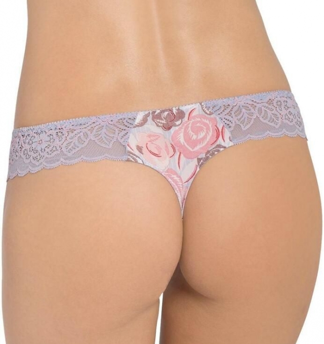 Купить Трусики Triumph Amourette Spotlight Bloom Hipster String Серый распродажа сток Киев Украина