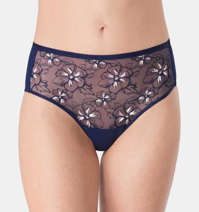 Купить Трусики Triumph Jasmin Florale Maxi Синий распродажа сток Киев Украина